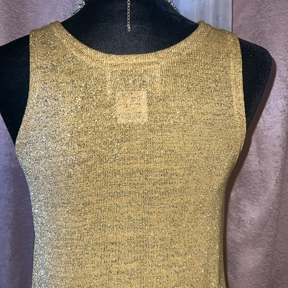 Vintage Authentic A.K.A. Los Angeles Size M Gold Tank - Picture 8 of 13
